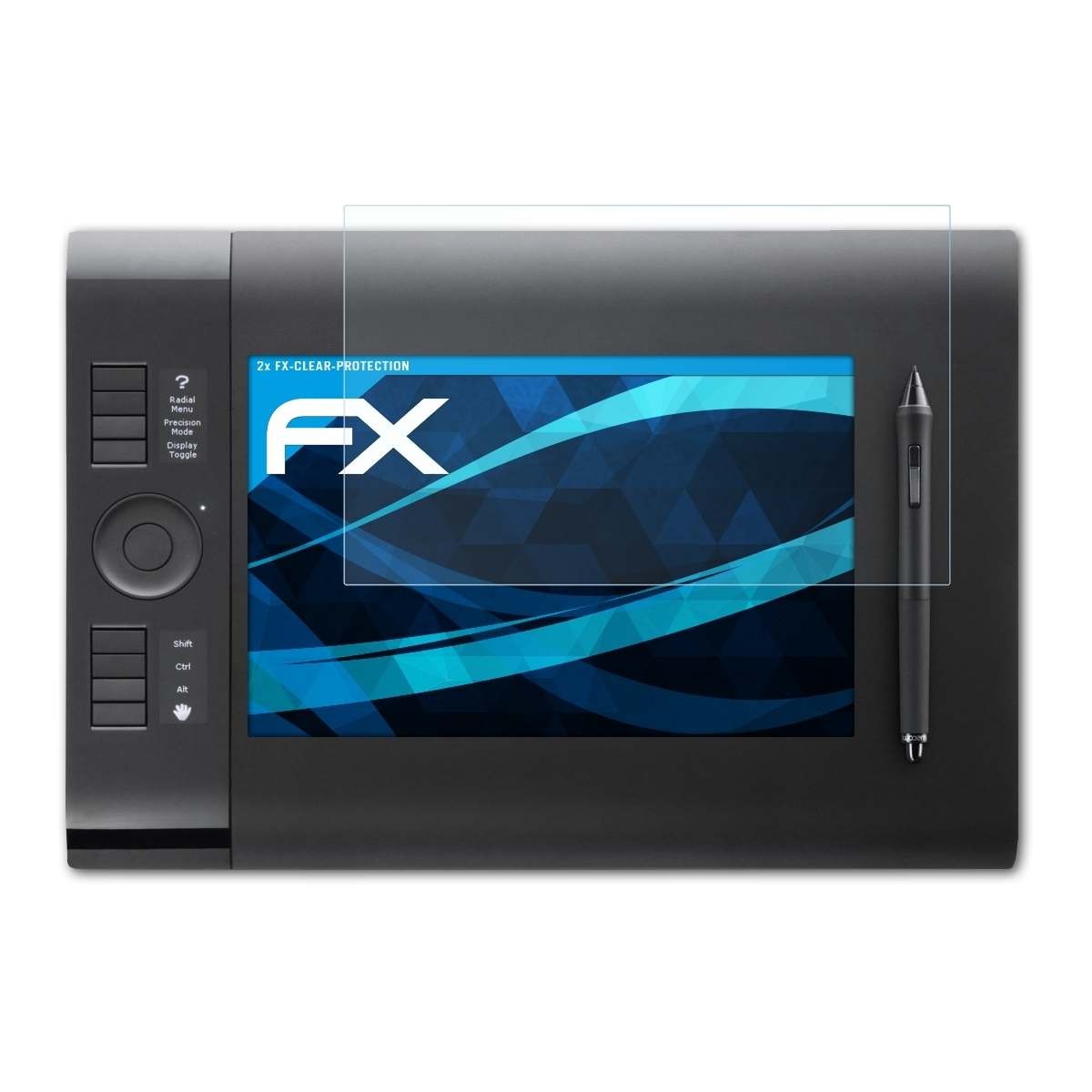 L ATFOLIX Wacom FX-Clear (PTK-840)) 2x Displayschutz(für INTUOS4