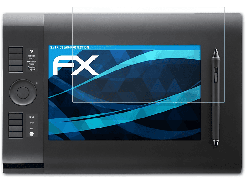 ATFOLIX 2x FX-Clear Displayschutz(für Wacom INTUOS4 L (PTK-840))