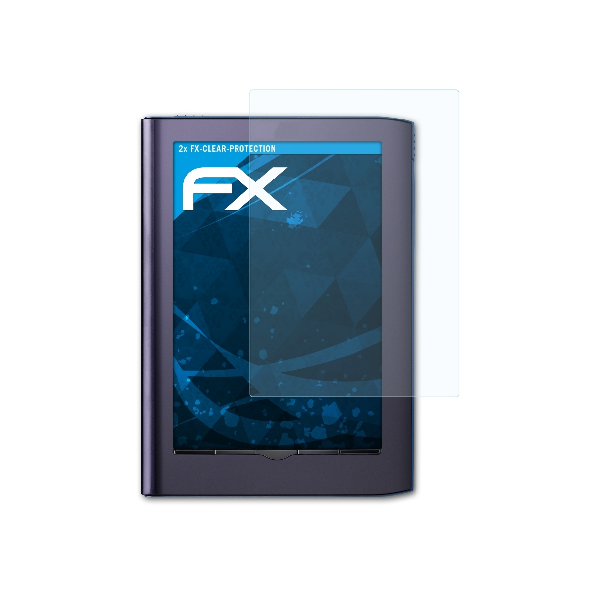 ATFOLIX 2x FX-Clear Displayschutz(für Sony Pocket PRS-350 Reader Edition)