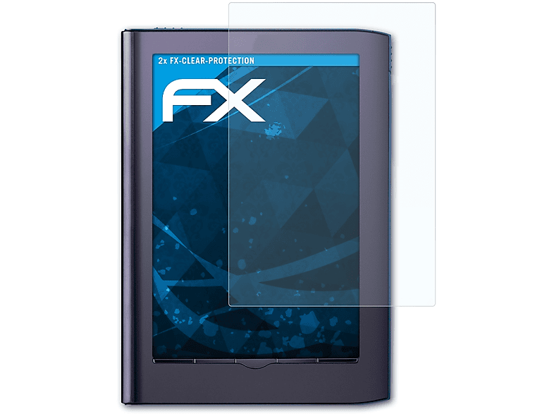 ATFOLIX PRS-350 Edition) FX-Clear 2x Reader Displayschutz(für Pocket Sony