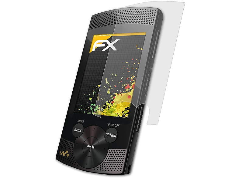ATFOLIX 3x FX-Antireflex Displayschutz(für Sony Walkman NWZ-S544)