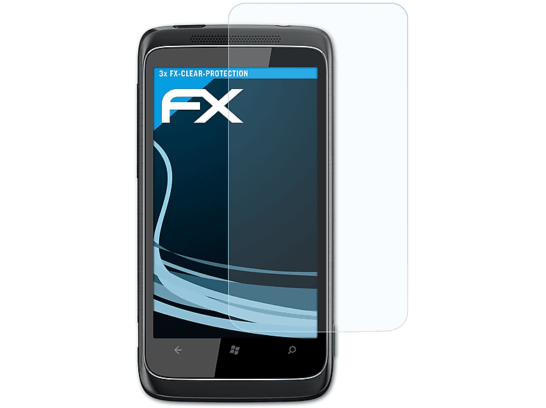 FX-Clear 7 Trophy) Displayschutz(für 3x ATFOLIX HTC