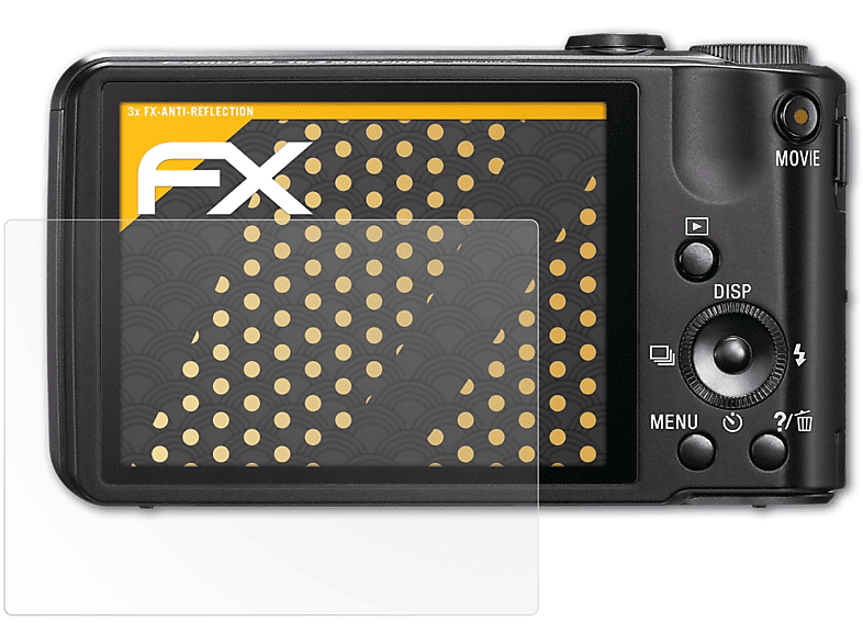 ATFOLIX 3x FX-Antireflex Displayschutz(für Sony DSC-HX7V)