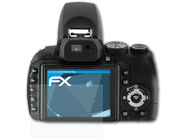 ATFOLIX 3x FX-Clear Displayschutz(für Fujifilm FinePix HS10)