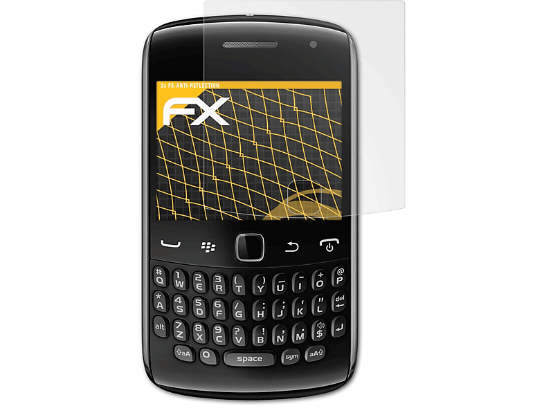 ATFOLIX 3x FX-Antireflex Displayschutz(für Blackberry Curve 9360)