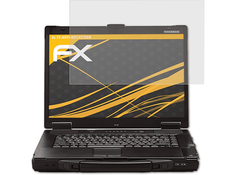 ATFOLIX 2x FX-Antireflex Displayschutz(für Panasonic ToughBook CF-52)