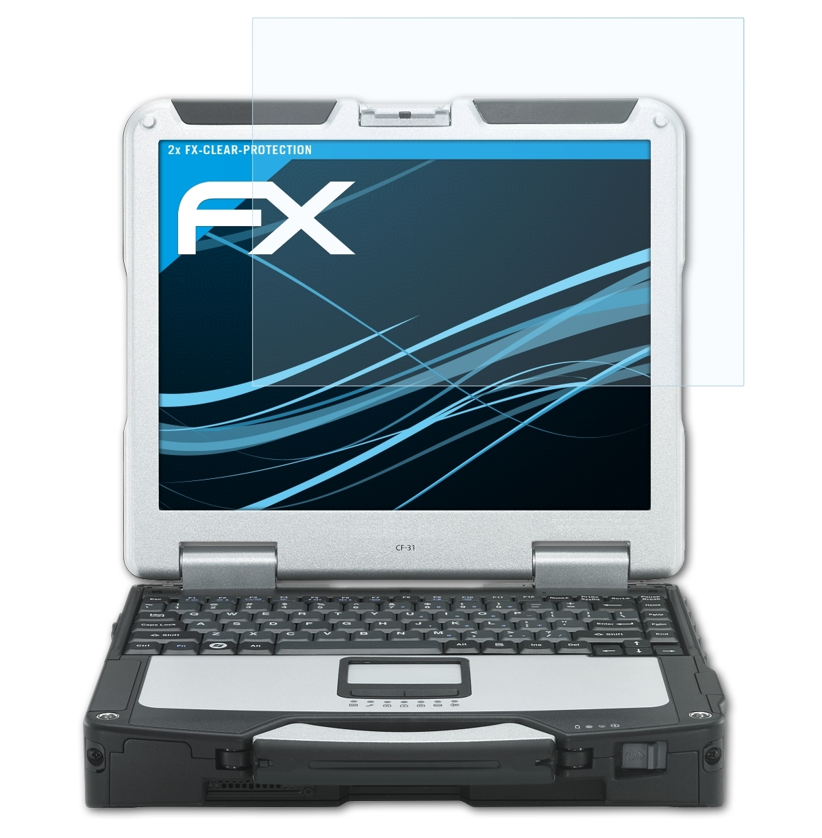 ATFOLIX 2x FX-Clear ToughBook Displayschutz(für Panasonic CF-31)
