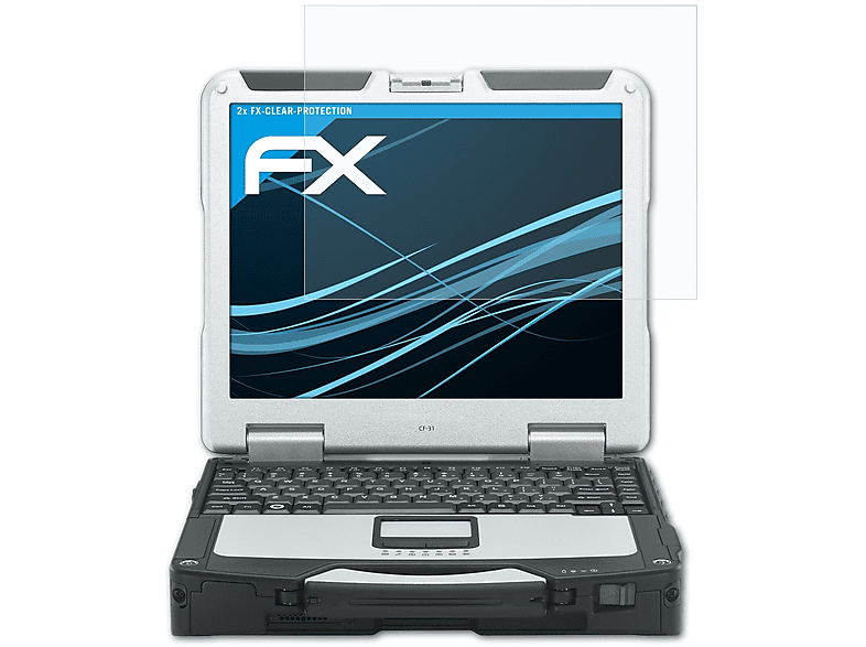 ATFOLIX 2x Panasonic Displayschutz(für FX-Clear ToughBook CF-31)