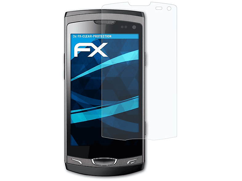 ATFOLIX 3x FX-Clear Displayschutz(für Samsung Wave II (GT-S8530))