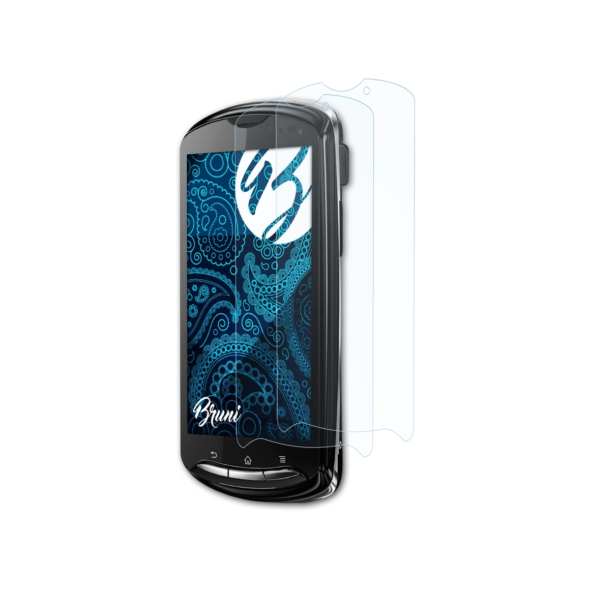 BRUNI 2x Basics-Clear Xperia Schutzfolie(für Sony-Ericsson pro)
