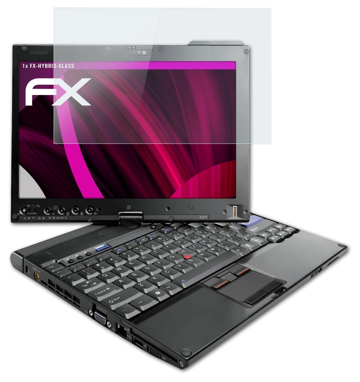 ATFOLIX FX-Hybrid-Glass Schutzglas(für X201 Lenovo Tablet) ThinkPad