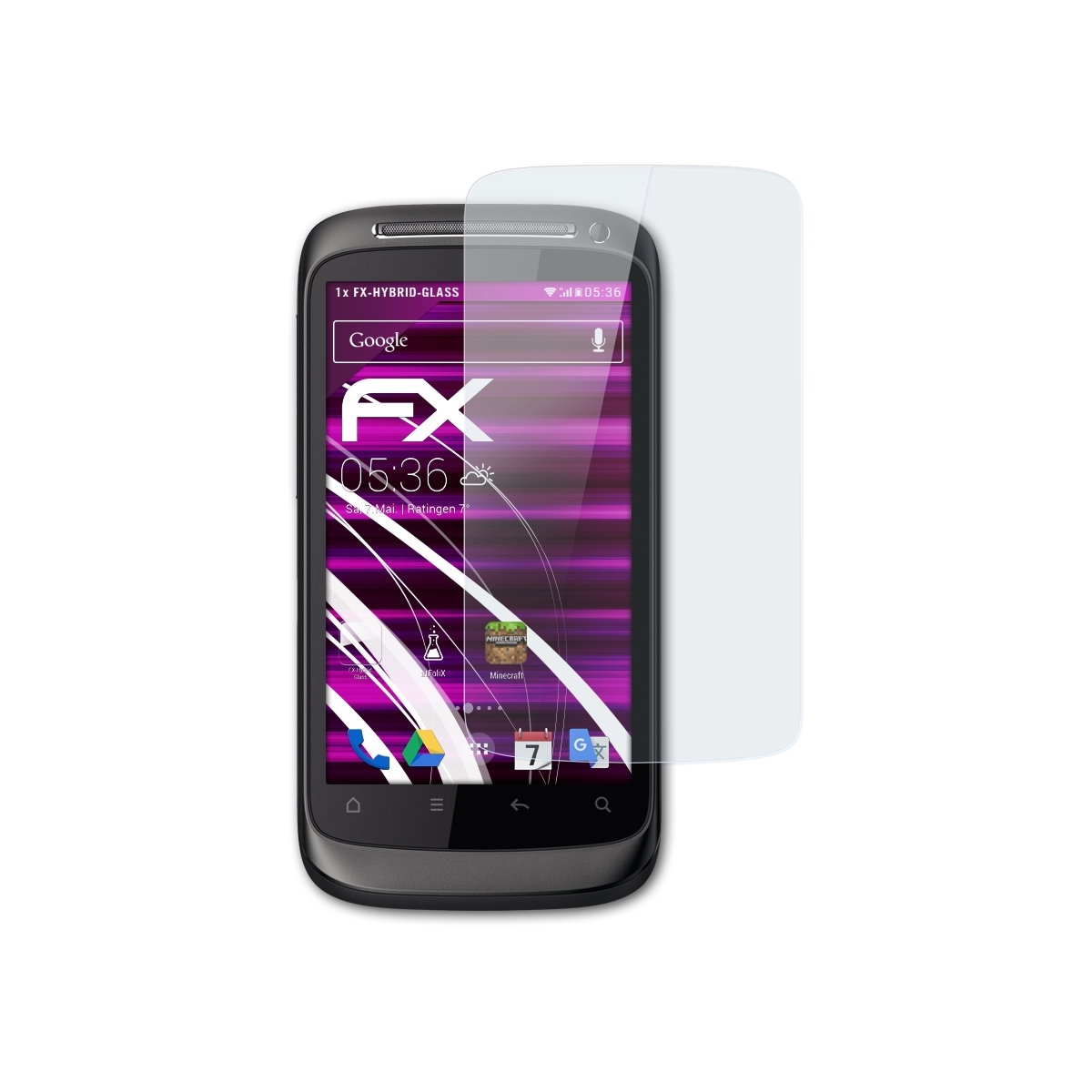Schutzglas(für FX-Hybrid-Glass S) Desire ATFOLIX HTC