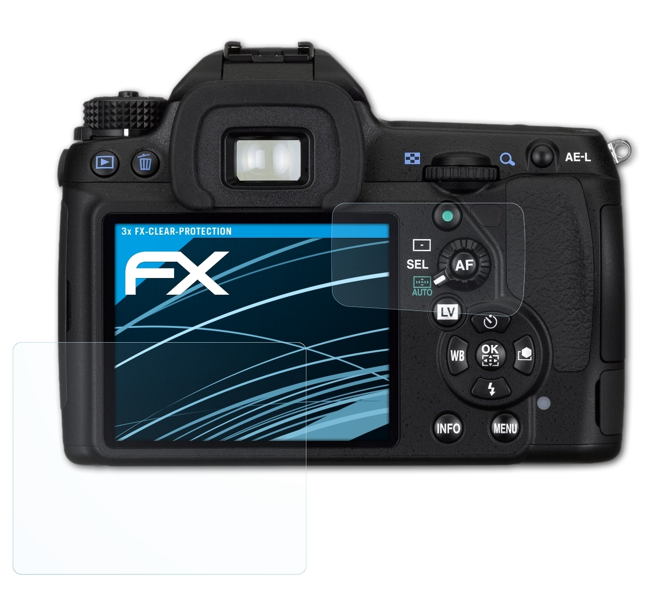 ATFOLIX 3x FX-Clear K-5) Pentax Displayschutz(für