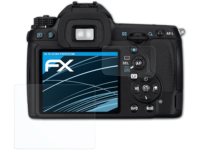 ATFOLIX 3x FX-Clear Displayschutz(für Pentax K-5)