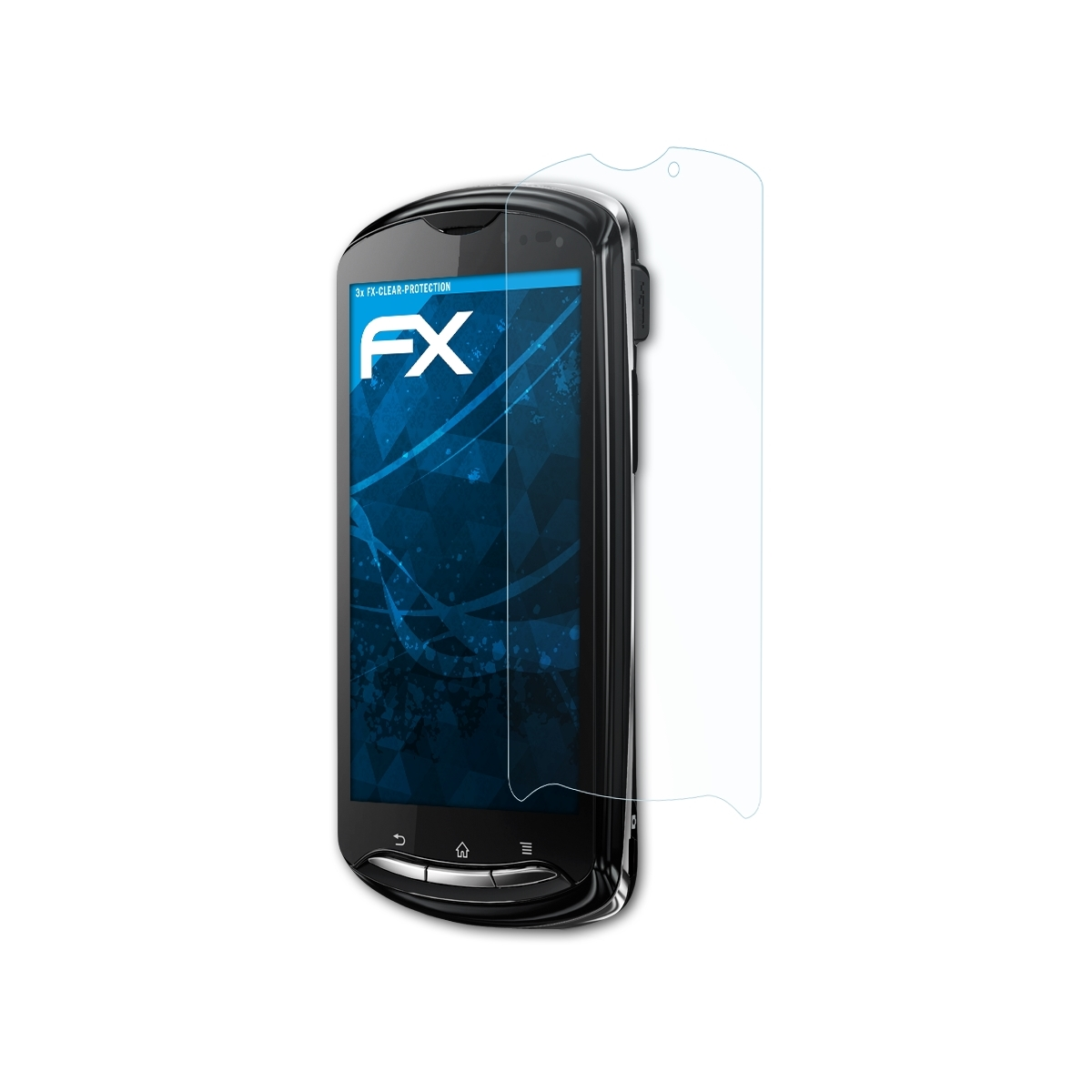 Sony-Ericsson pro) Xperia ATFOLIX 3x Displayschutz(für FX-Clear