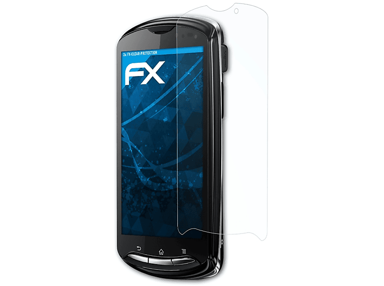 Sony-Ericsson pro) Xperia ATFOLIX 3x Displayschutz(für FX-Clear