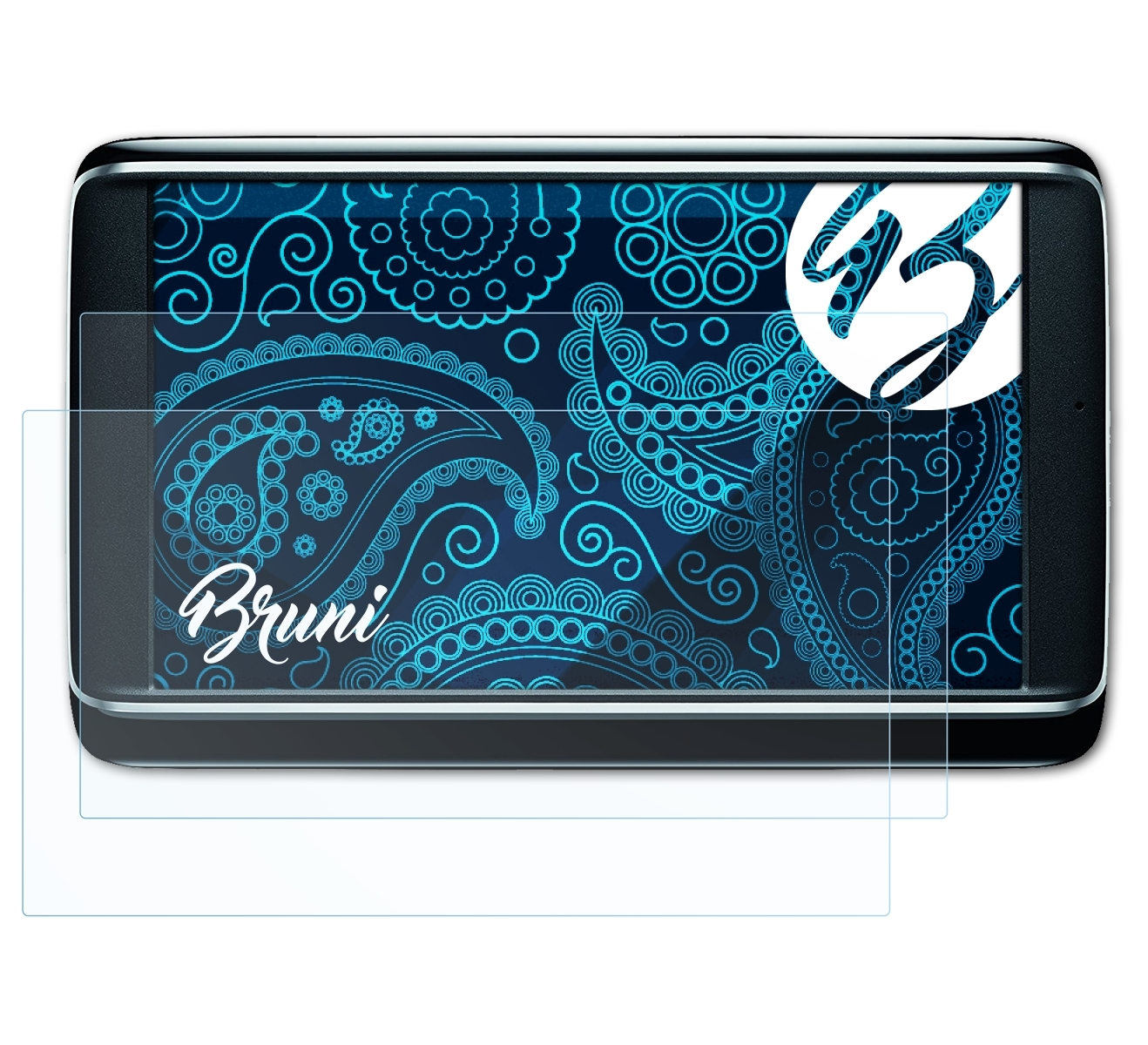 BRUNI 2x Basics-Clear Schutzfolie(für Navigon Premium) 70