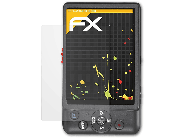 Sonderkollektion 2024 ATFOLIX 3x FX-Antireflex Displayschutz(für HS) 115 IXUS Digital Canon