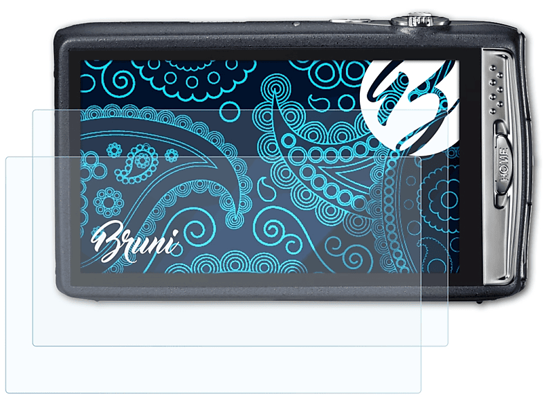 BRUNI 2x Basics-Clear Schutzfolie(für Fujifilm FinePix Z900EXR)