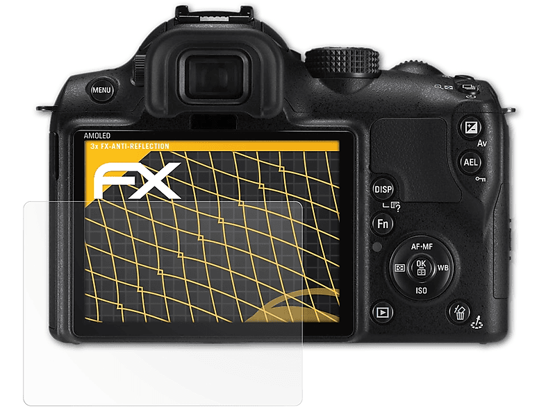 3x ATFOLIX Samsung FX-Antireflex NX11) Displayschutz(für