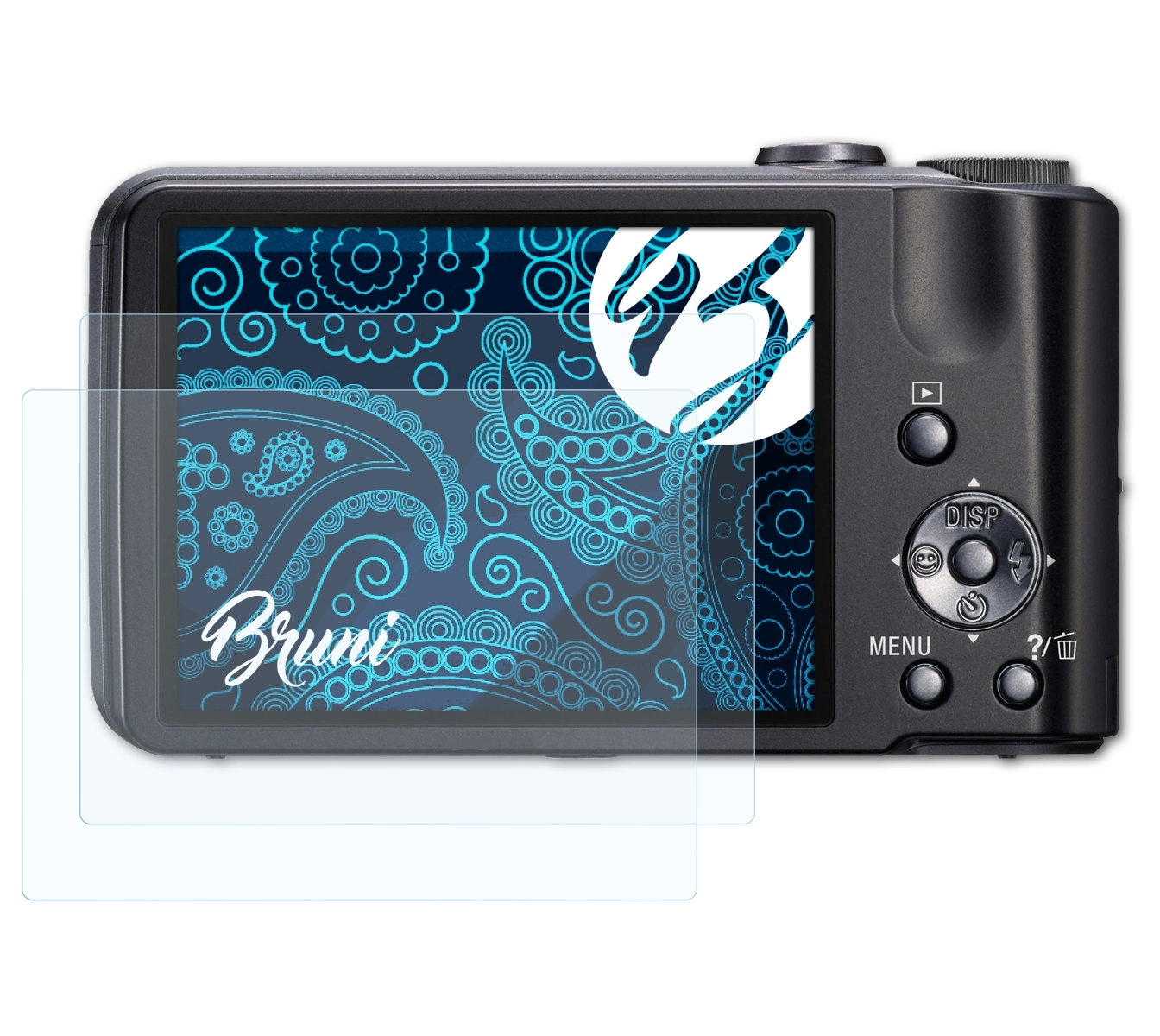 BRUNI 2x DSC-H70) Schutzfolie(für Basics-Clear Sony