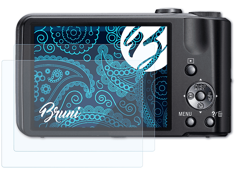 BRUNI 2x Basics-Clear Schutzfolie(für Sony DSC-H70)