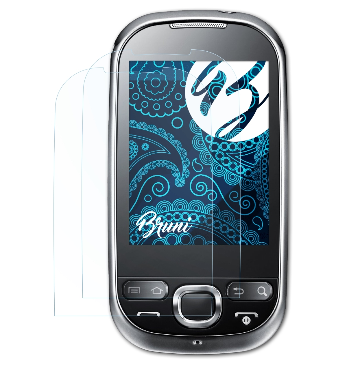 BRUNI 2x Basics-Clear Schutzfolie(für 550 Samsung Galaxy (GT-i5500))