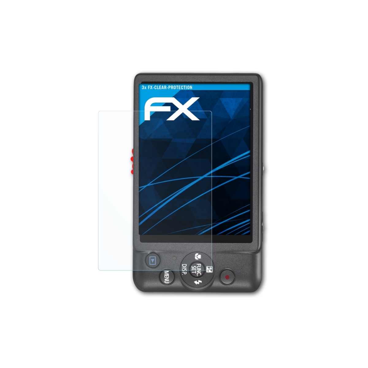 ATFOLIX 3x FX-Clear Displayschutz(für IXUS HS) Canon 115 Digital