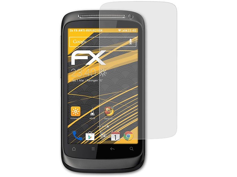 S) HTC 3x ATFOLIX Displayschutz(für Desire FX-Antireflex