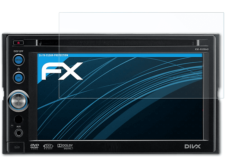 JVC ATFOLIX FX-Clear 2x Displayschutz(für KW-AVX640)