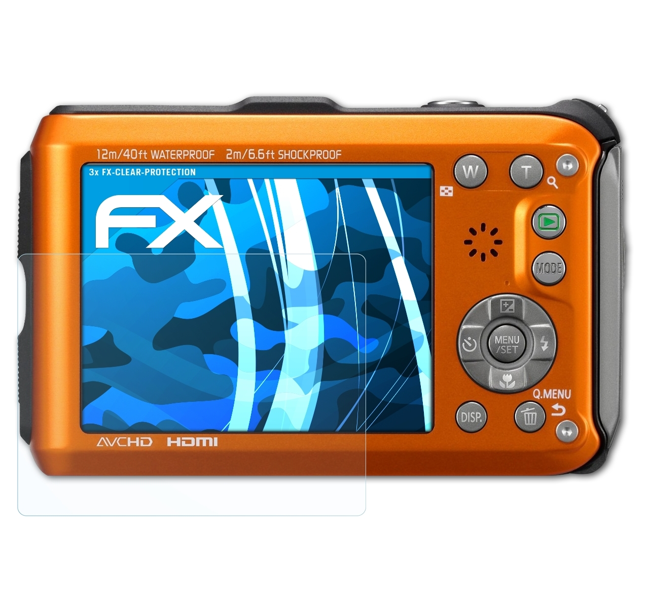 ATFOLIX 3x FX-Clear Displayschutz(für Panasonic Lumix DMC-FT3)