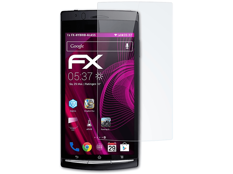 Xperia Schutzglas(für Sony-Ericsson arc) FX-Hybrid-Glass ATFOLIX