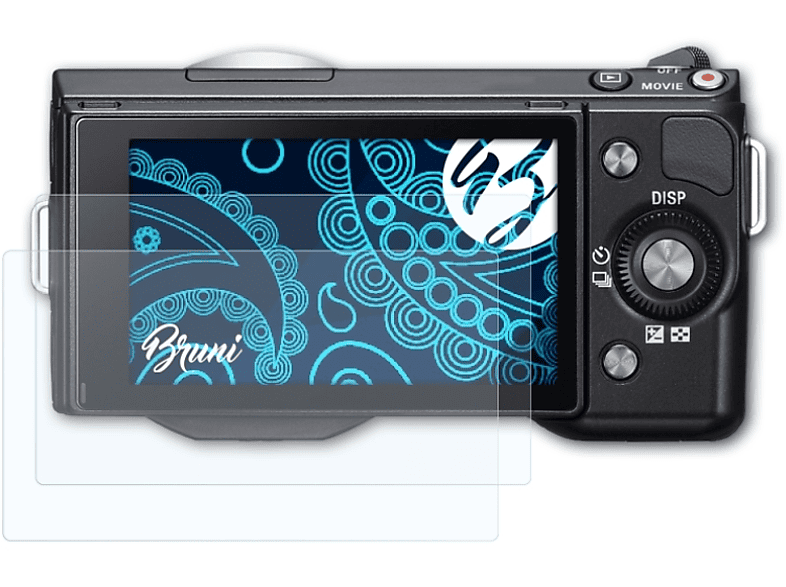 BRUNI 2x Basics-Clear Schutzfolie(für Sony NEX-5N)