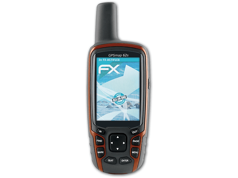 ATFOLIX 62s) Displayschutz(für GPSMap FX-ActiFleX 3x Garmin