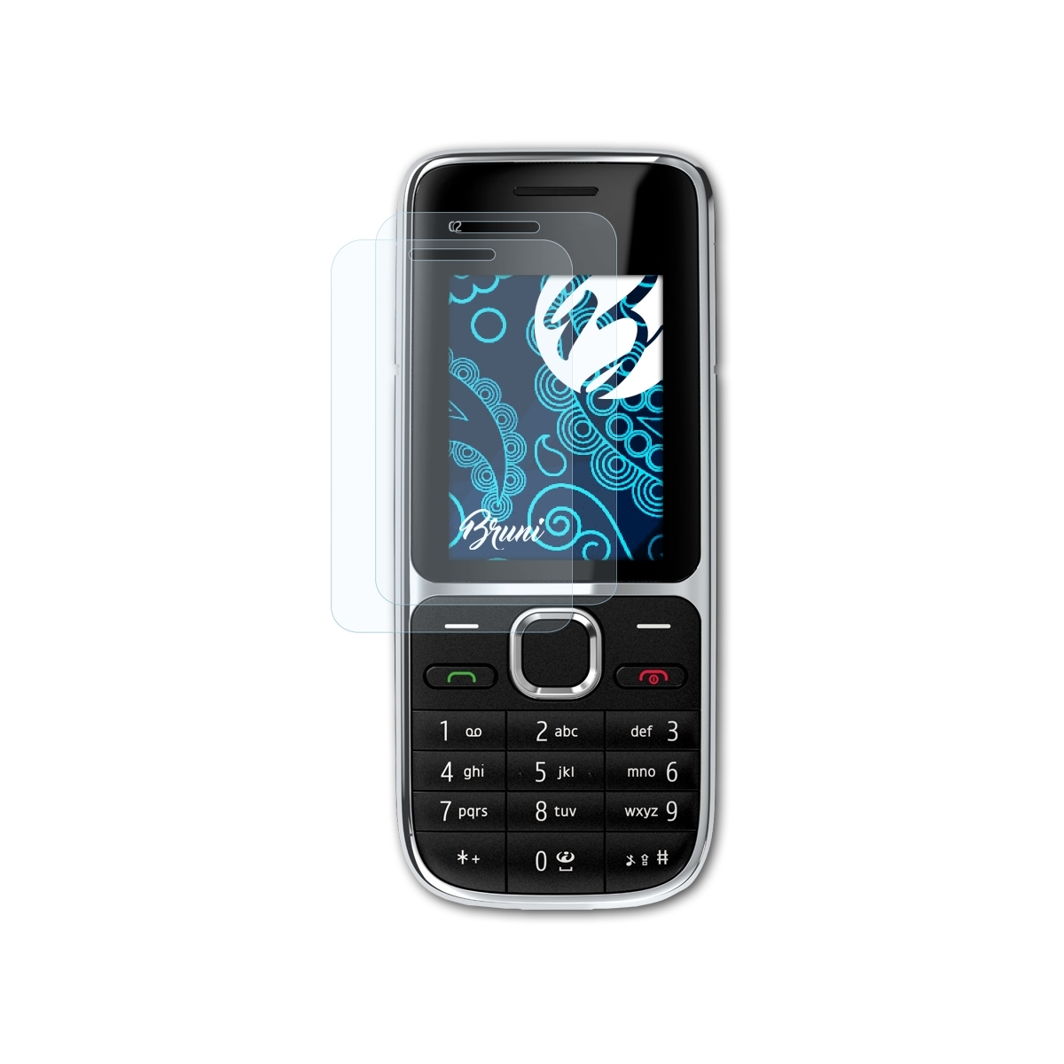 Schutzfolie(für Basics-Clear BRUNI Nokia C2-01) 2x