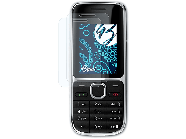 Basics-Clear Schutzfolie(für BRUNI C2-01) 2x Nokia