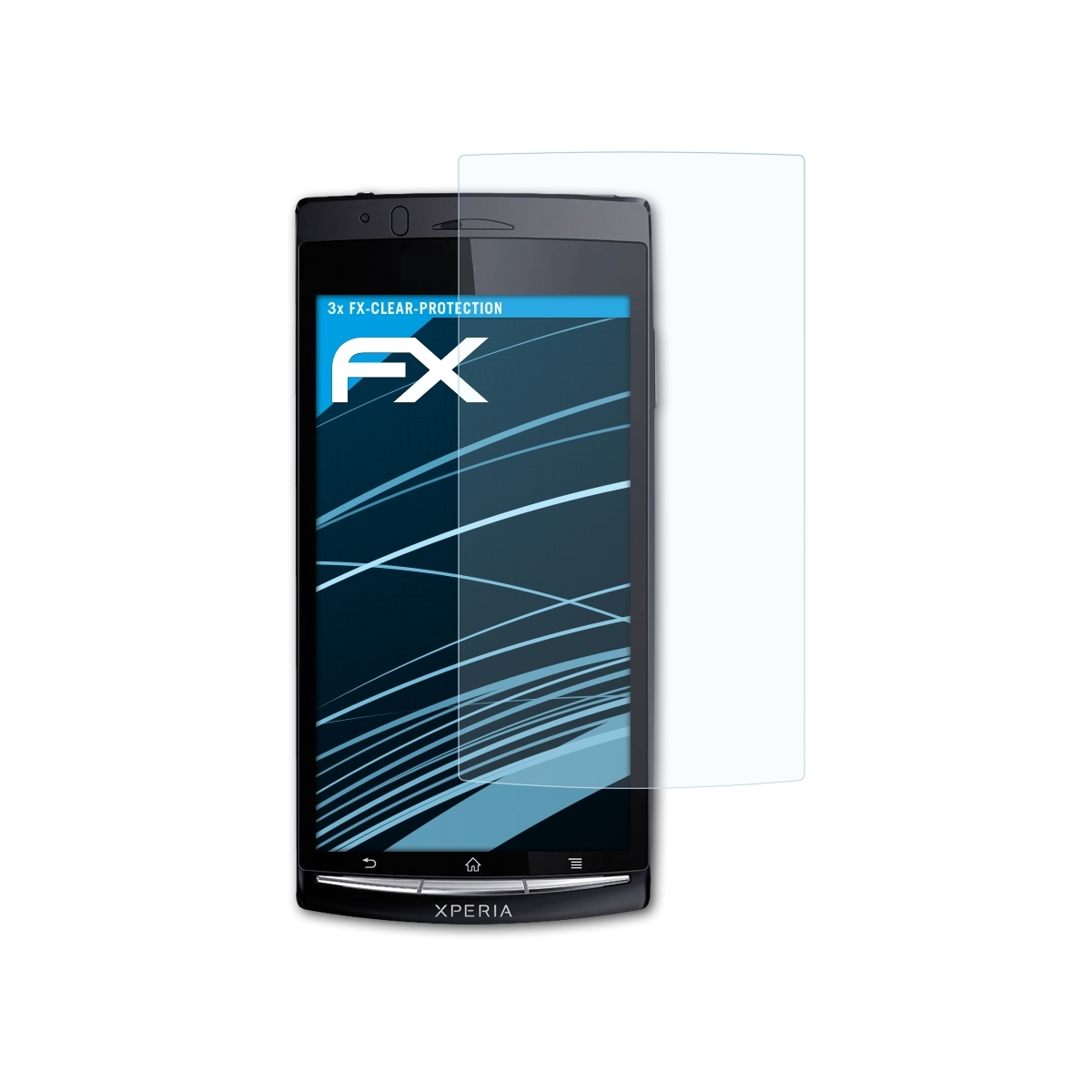 ATFOLIX 3x Displayschutz(für S) Sony-Ericsson arc FX-Clear Xperia