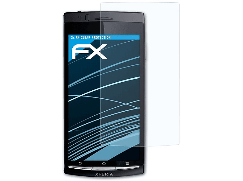 ATFOLIX 3x FX-Clear Displayschutz(für Sony-Ericsson Xperia arc S)