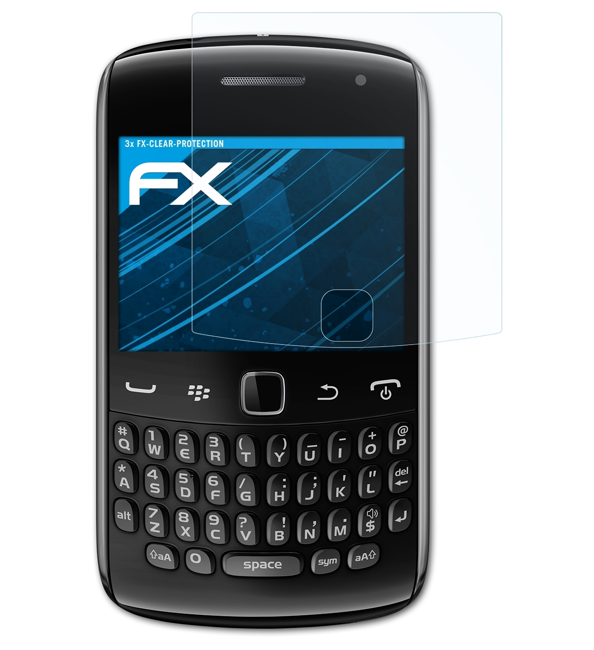ATFOLIX 3x FX-Clear Displayschutz(für 9360) Curve Blackberry