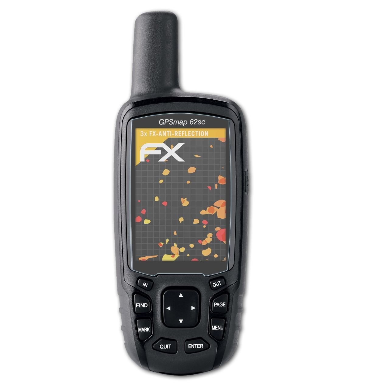 ATFOLIX 3x FX-Antireflex Displayschutz(für GPSMap 62sc) Garmin