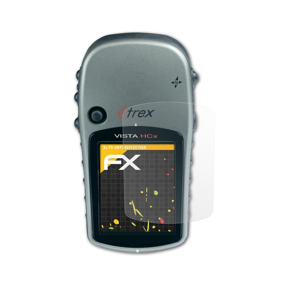 Garmin FX-Antireflex 3x Vista C) Displayschutz(für ATFOLIX Etrex