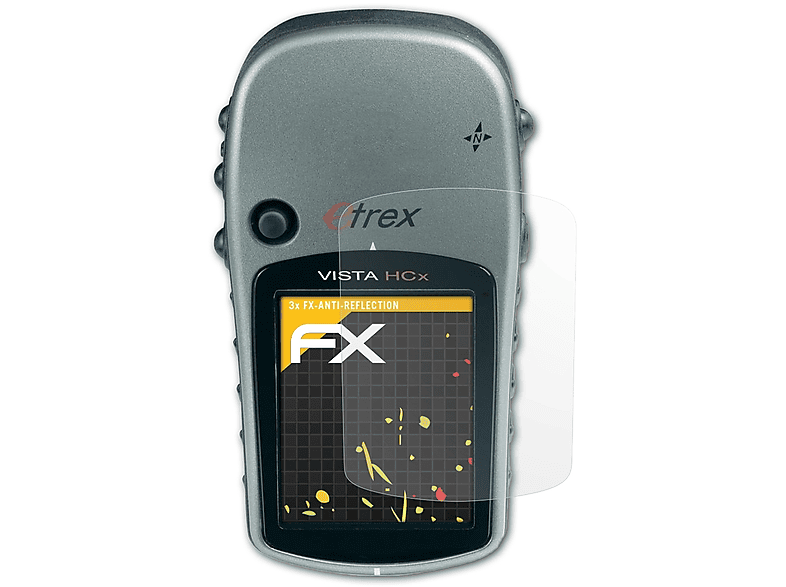 ATFOLIX 3x FX-Antireflex Displayschutz(für Garmin Etrex Vista C)