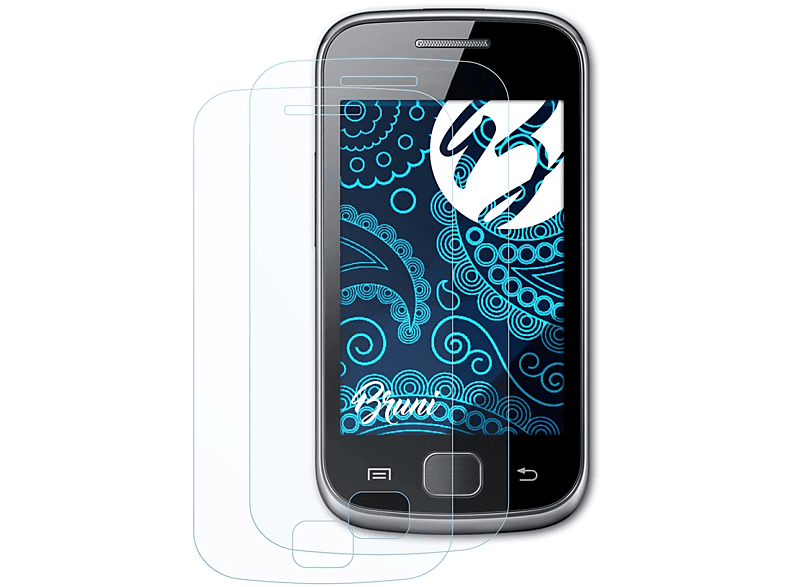 BRUNI 2x Basics-Clear (GT-S5660)) Schutzfolie(für Gio Samsung Galaxy