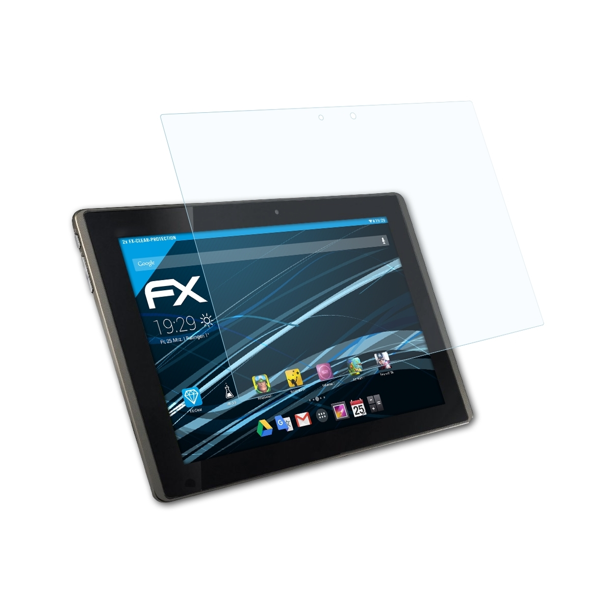 ATFOLIX 2x FX-Clear Displayschutz(für Eee (TF101)) Pad Asus Transformer