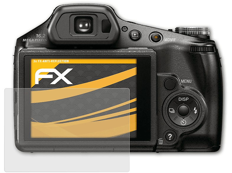 DSC-HX100V) ATFOLIX 3x FX-Antireflex Displayschutz(für Sony