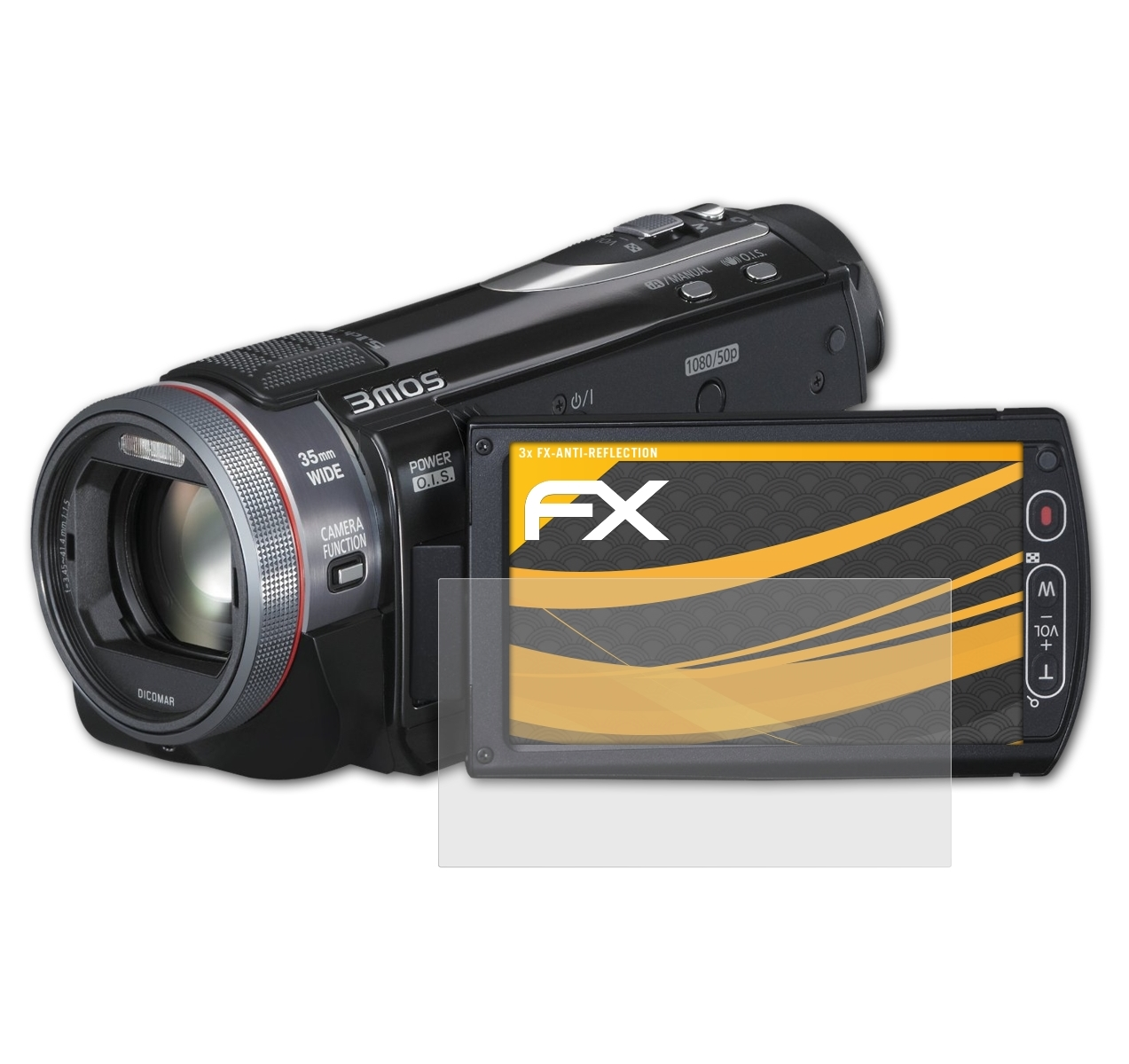 ATFOLIX 3x FX-Antireflex Displayschutz(für Panasonic HDC-SD909)