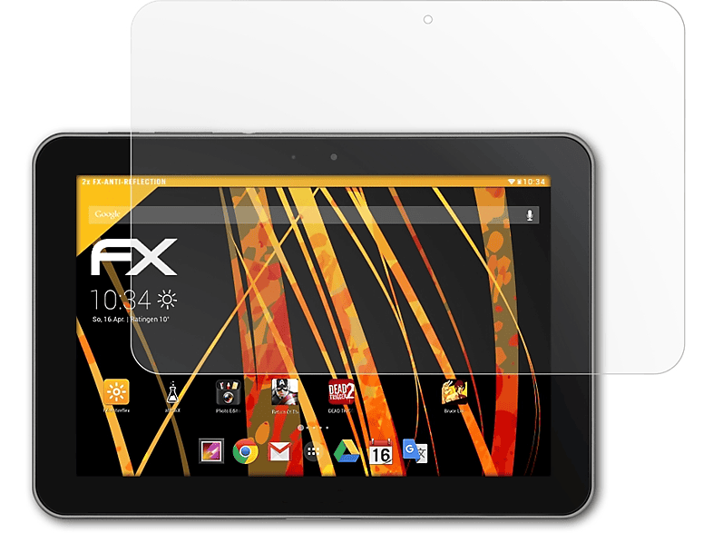 ATFOLIX 2x FX-Antireflex Displayschutz(für Samsung Tab Galaxy 8.9)
