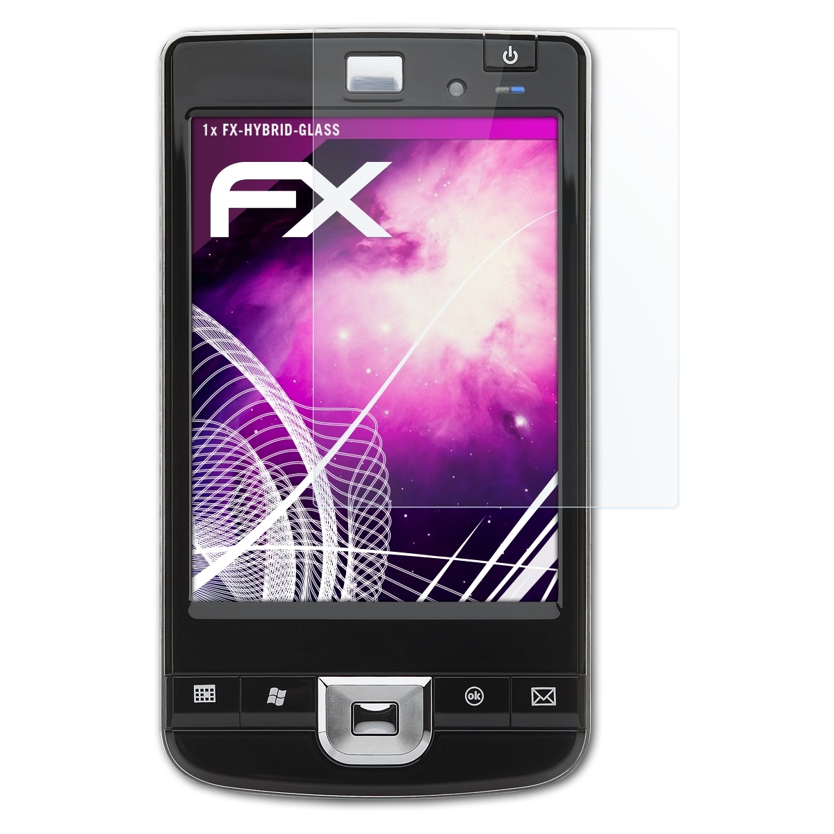 iPaq ATFOLIX FX-Hybrid-Glass 214) Schutzglas(für HP