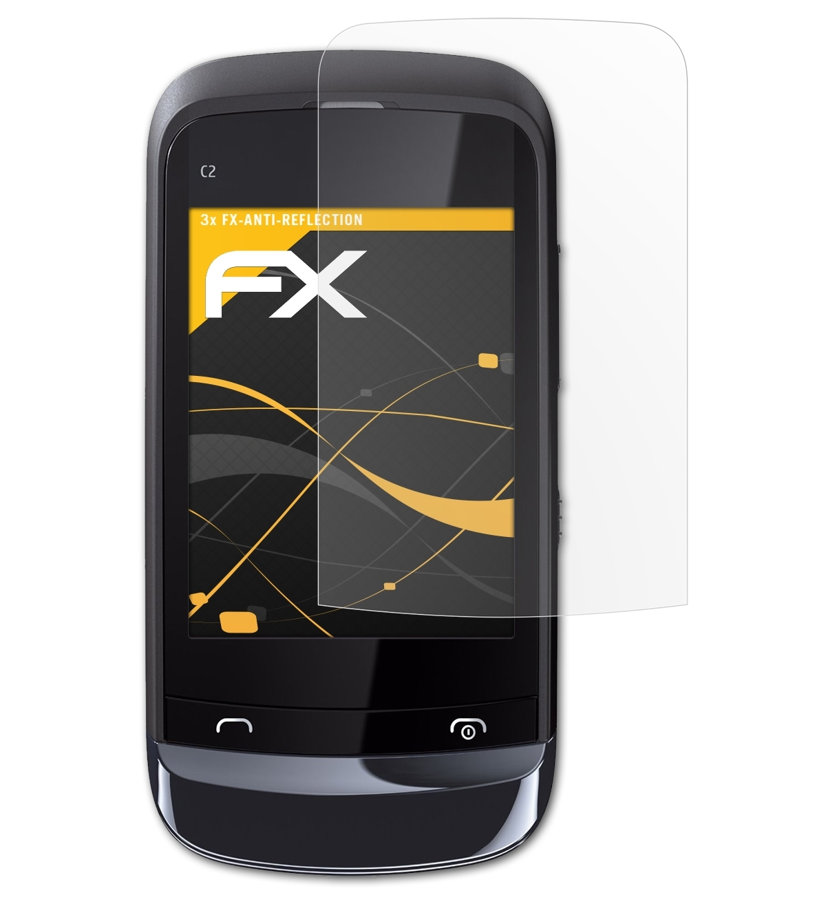 ATFOLIX C2-03) 3x FX-Antireflex Displayschutz(für Nokia