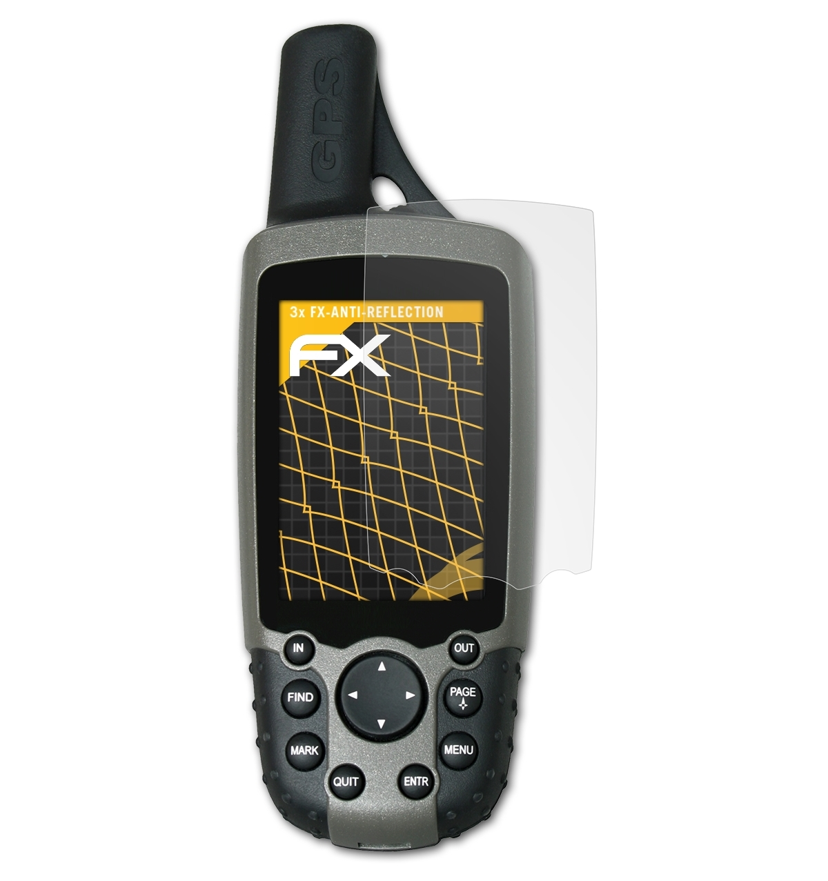 ATFOLIX 3x FX-Antireflex Displayschutz(für Garmin GPSMap 60CX)